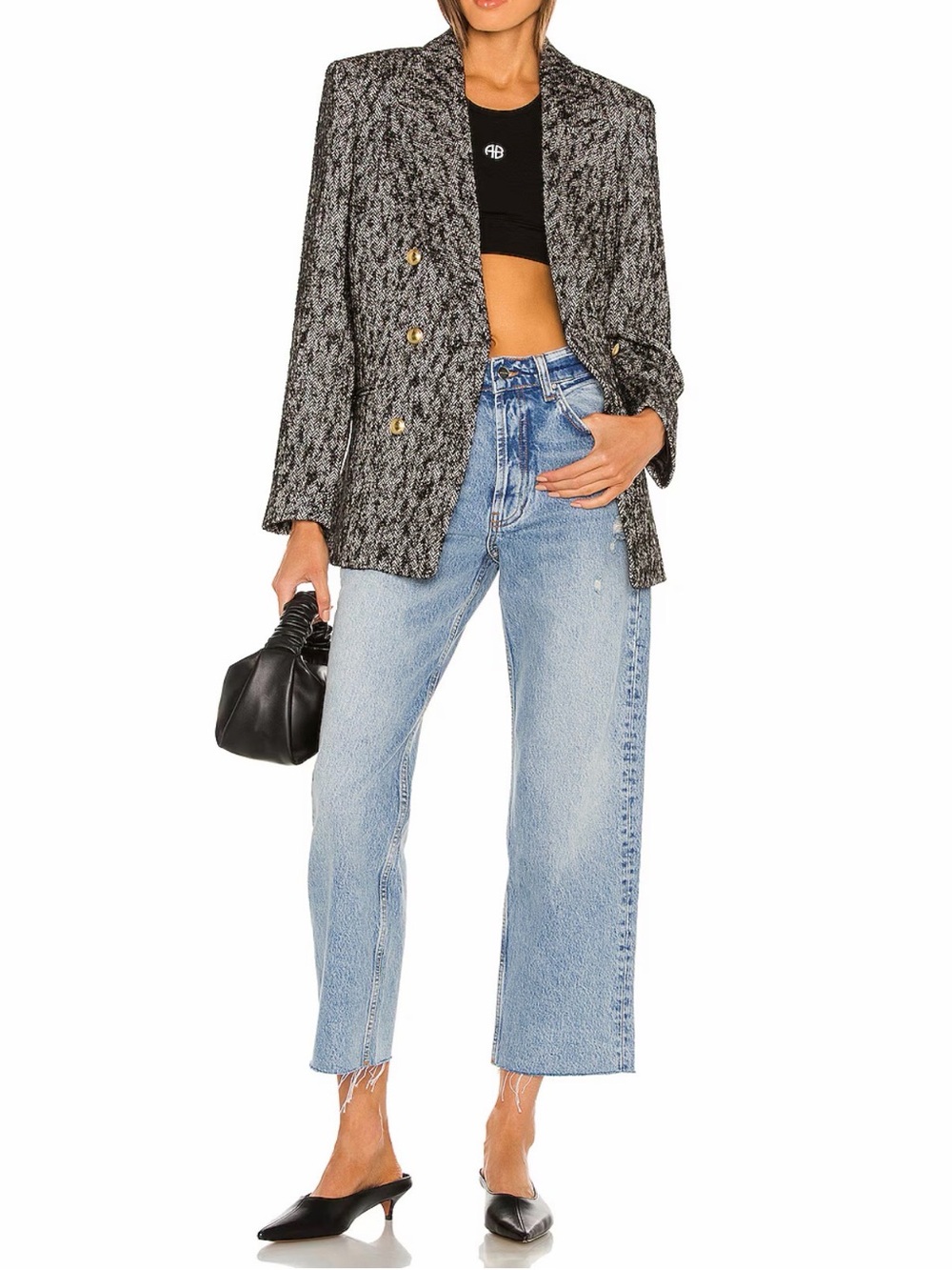 Anine Bing Gavin Jeans Washed Blue